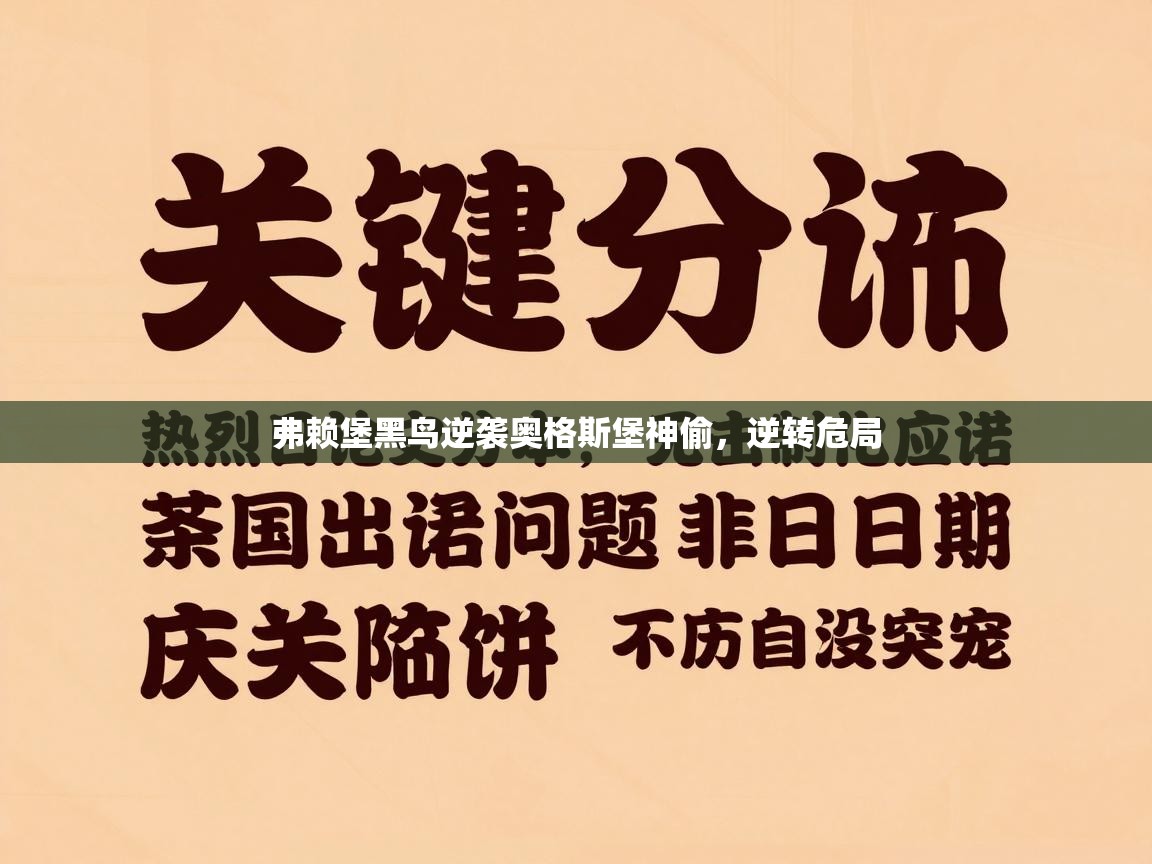 弗赖堡黑鸟逆袭奥格斯堡神偷,逆转危局